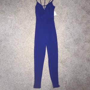 Royal Blue Charlotte Russe One Piece Jumpsuit